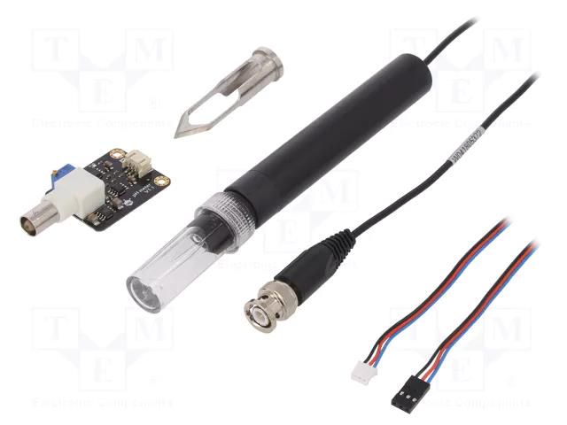 Sensor: pH; analog; 5VDC; Kit: module,cables,probe; Gravity; Ch: 1 DFROBOT DF-SEN0249