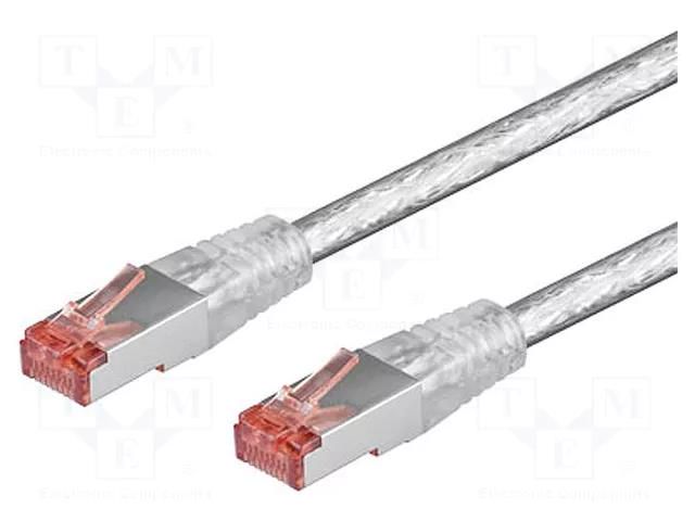 Patch cord; RJ45 plug,both sides; S/FTP; 6; stranded; Cu; LSZH Goobay S/FTP6-CU-002TR