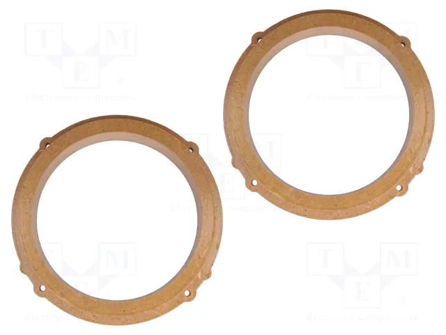 Spacer ring; MDF; 165mm; Kia; impregnated,varnished; 2pcs. 4CARMEDIA MDF-D.56