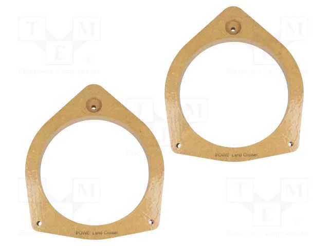 Spacer ring; MDF; 165mm; Toyota; impregnated,varnished; 2pcs. 4CARMEDIA MDF-D.68