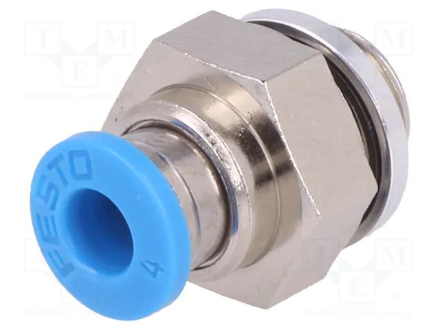 Push-in fitting; threaded,straight; -0.95÷6bar; Thread: G 1/8" FESTO QS-G1/8-4