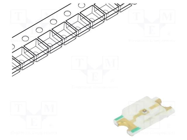 LED; green-yellow; SMD; 1206; 18÷100mcd; 1.8÷2.4VDC; 3.2x1.6x0.7mm REFOND RF-GSS150TS-BC