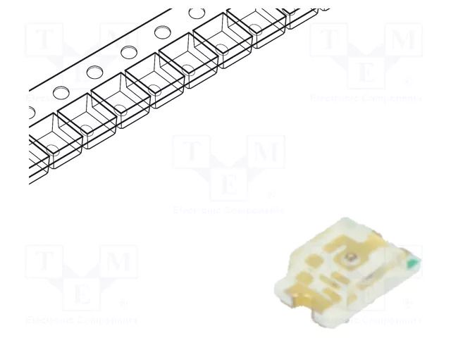 LED; red; SMD; 0805; 20÷90mcd; 1.8÷2.4VDC; 2x1.25x0.7mm; 140°; 20mA REFOND RF-RUB170TS-BD