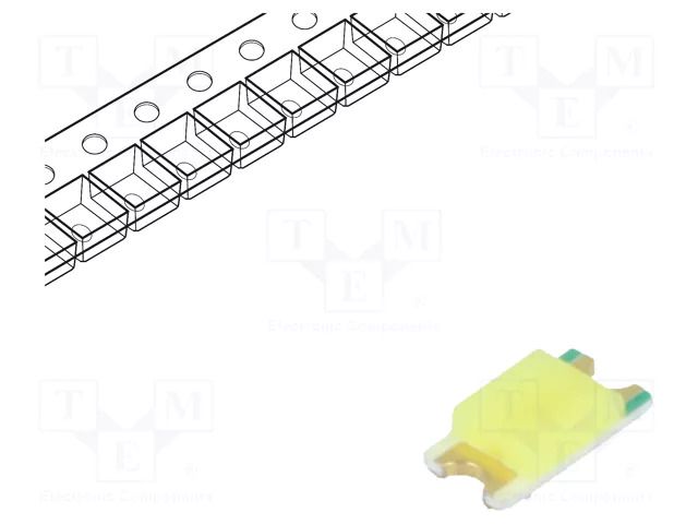 LED; white cold; SMD; 1206; 400÷950mcd; 140°; 20mA; 2.7÷3.5VDC REFOND RF-WNS150DS-DD