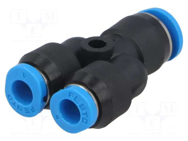 Tee fitting; reductive,plug-in; -0.95÷6bar; polymer; Øout: 4mm FESTO QSMY-6-4