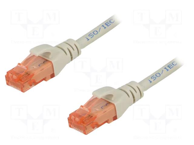 Patch cord; RJ45 plug,both sides; U/UTP; 6; stranded; Cu; LSZH DIGITUS DK-1617-015