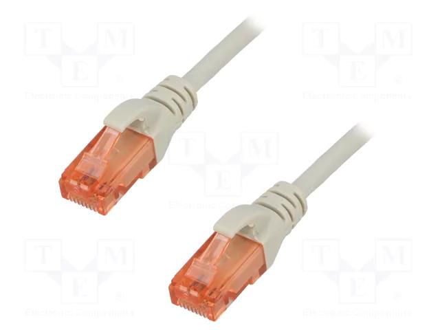 Patch cord; RJ45 plug,both sides; U/UTP; 6; stranded; Cu; 15m; LSZH DIGITUS DK-1617-150