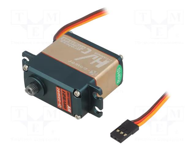 Motor: servo; 6÷7.4VDC; standard; digital; 40x20x39mm; titanium K-POWER KP-DHV821