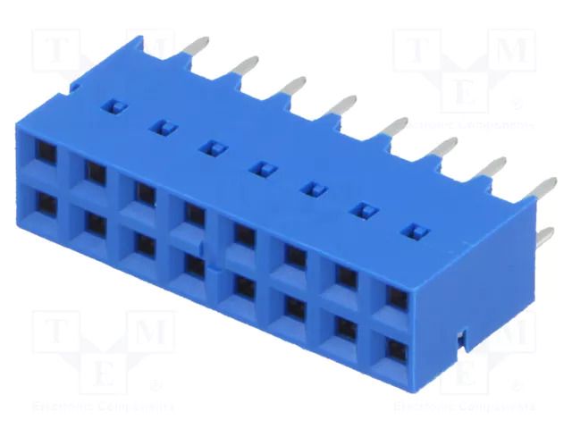 Connector: PCB to PCB; socket; female; PIN: 16; Dubox®; 2A; straight AMPHENOL COMMUNICATIONS SOLUTIONS 87606-808LF