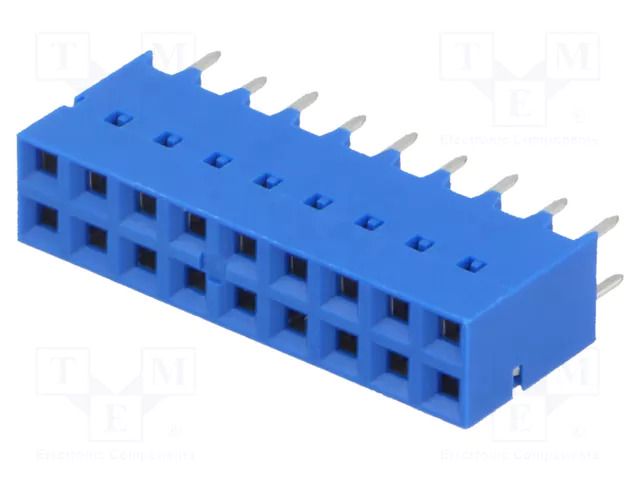 Connector: PCB to PCB; socket; female; PIN: 18; Dubox®; 2A; straight AMPHENOL COMMUNICATIONS SOLUTIONS 87606-809LF