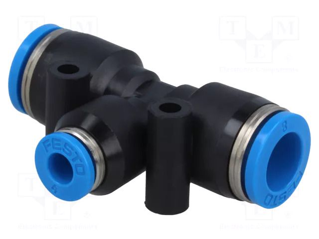 Tee fitting; reductive,plug-in; -0.95÷6bar; polymer; Øout: 4mm FESTO QST-8-4