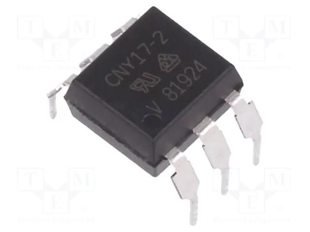 Optocoupler; THT; Ch: 1; OUT: transistor; Uinsul: 5.3kV; Uce: 70V VISHAY CNY17G-2