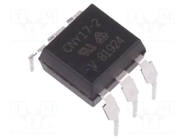 Optocoupler; THT; Ch: 1; OUT: transistor; Uinsul: 5.3kV; Uce: 70V VISHAY CNY17G-2