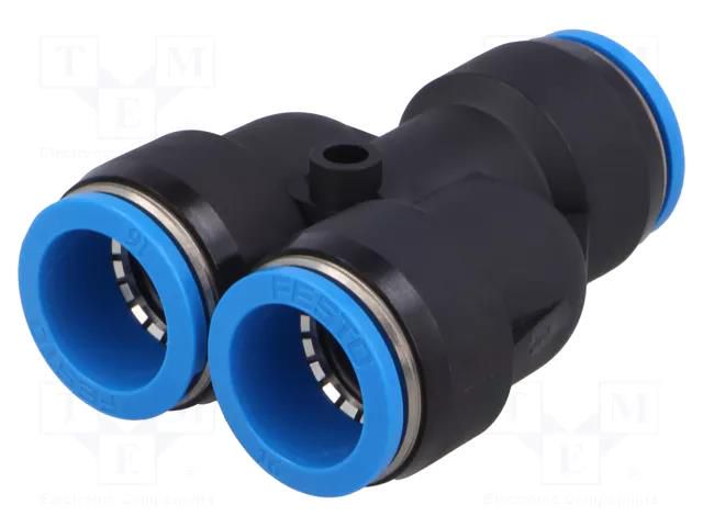 Tee fitting; plug-in; -0.95÷6bar; polymer; 16mm; -10÷80°C FESTO QSY-16