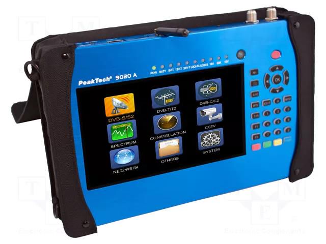 Meter: satellite signal strength; LCD TFT 7"; 950÷2150MHz PEAKTECH PKT-P9020A