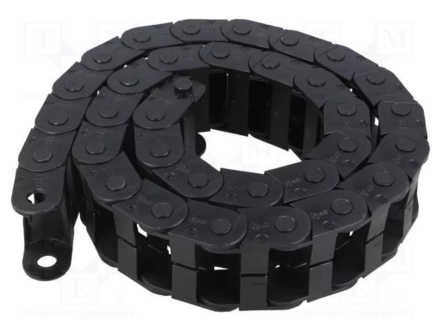 Cable chain; E14; Bend.rad: 100mm; L: 1006mm; Int.height: 19mm IGUS E14.3.100.0