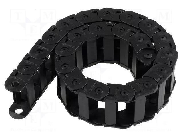 Cable chain; LIGHT; Bend.rad: 100mm; L: 990mm; Int.height: 25mm BREVETTI 325LE103100