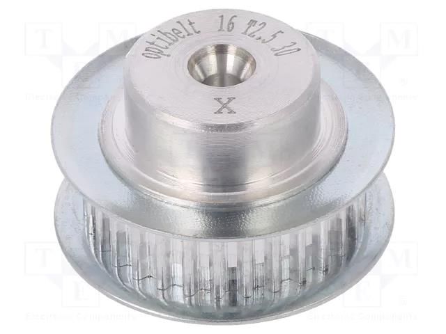 Belt pulley; T2.5; W: 4mm,6mm; whell width: 16mm; Ø: 23.35mm; metric OPTIBELT 16-T2.5-30-200ZA
