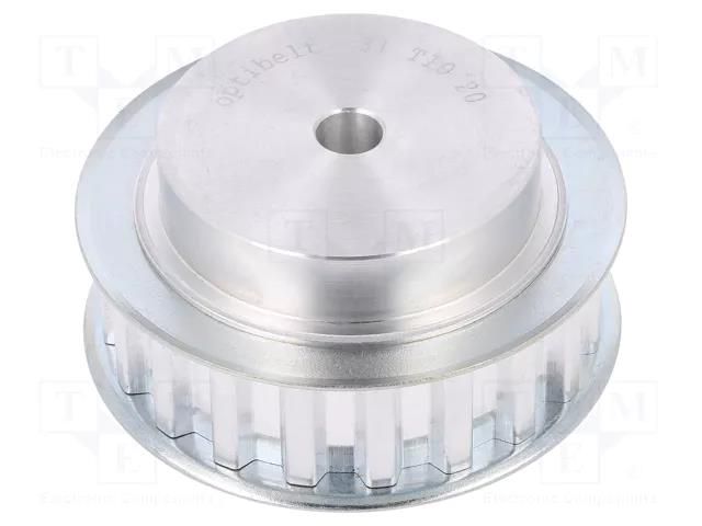 Belt pulley; T10; W: 16mm; whell width: 31mm; Ø: 61.8mm; aluminium OPTIBELT 31-T10-20-200ZA
