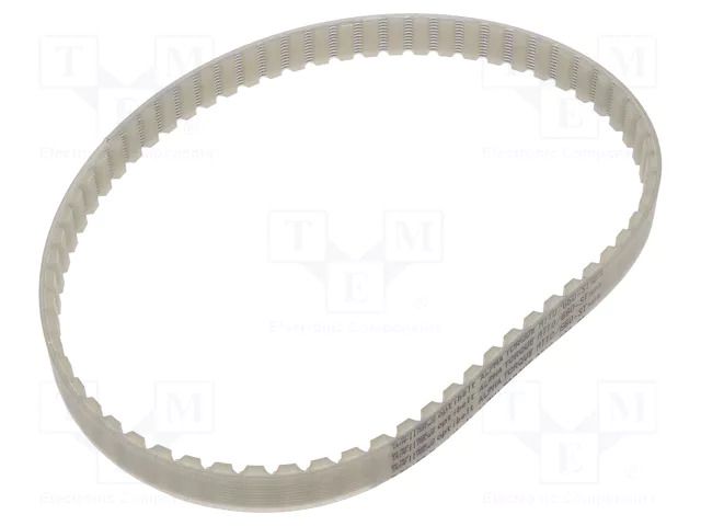Timing belt; AT10; W: 16mm; H: 5mm; Lw: 660mm; Tooth height: 2.5mm OPTIBELT AT10-660-16-77ZA