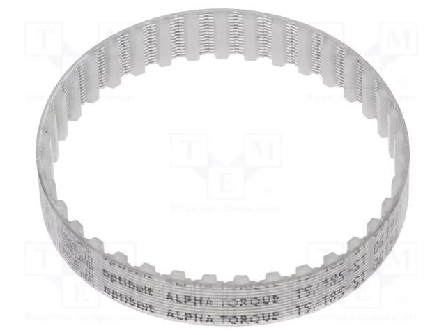 Timing belt; T5; W: 10mm; H: 2.2mm; Lw: 185mm; Tooth height: 1.2mm OPTIBELT T5-185-10-77ZA