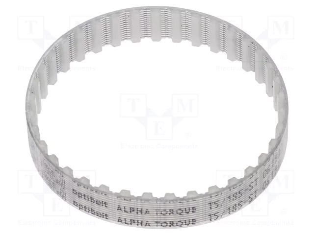 Timing belt; T5; W: 10mm; H: 2.2mm; Lw: 185mm; Tooth height: 1.2mm OPTIBELT T5-185-10-77ZA