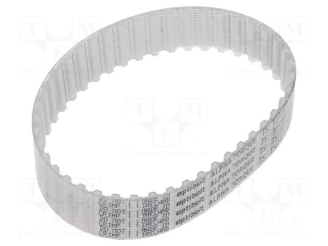 Timing belt; T5; W: 16mm; H: 2.2mm; Lw: 400mm; Tooth height: 1.2mm OPTIBELT T5-400-16-77ZA