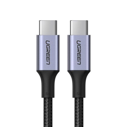 Ugreen US316 70429 USB-C - USB-C PD QC FCP Cable 100W 5A 480Mb/s 2m - Gray, Ugreen 6957303805235 6957303805235