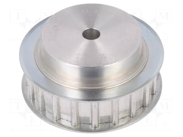 Belt pulley; AT10; W: 16mm; whell width: 31mm; Ø: 61.8mm; aluminium OPTIBELT 31-AT10-20-200ZA