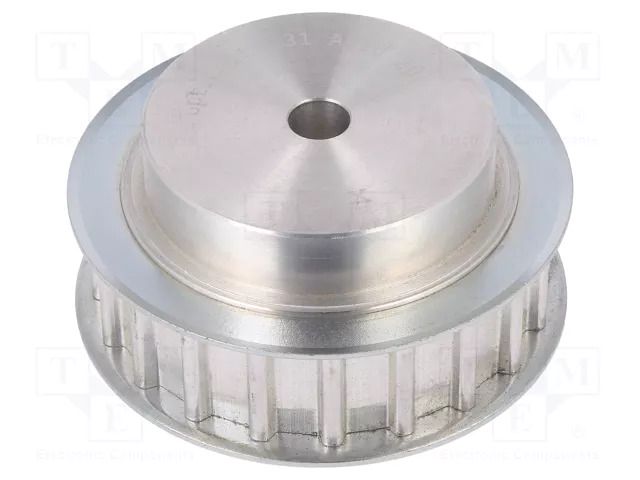 Belt pulley; AT10; W: 16mm; whell width: 31mm; Ø: 61.8mm; aluminium OPTIBELT 31-AT10-20-200ZA