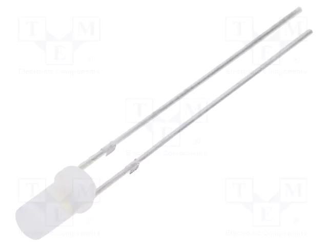 LED; white cold; 3mm; 1120÷1560mcd; 140°; Front: flat; 2.7÷3.4VDC OPTOSUPPLY OSW5DK3NE2A