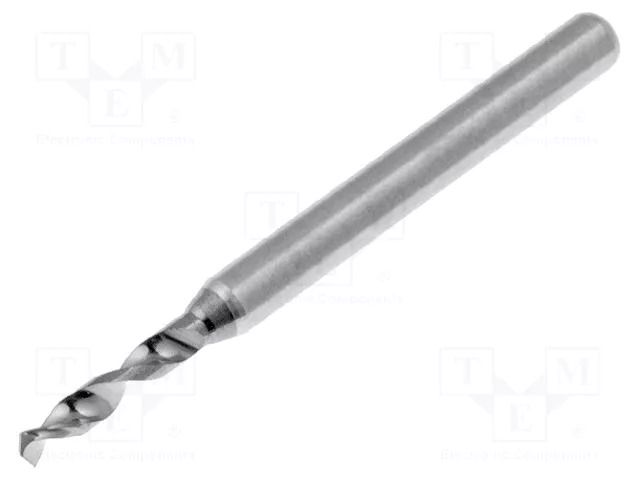 Drill bit; Ø: 0.9mm; L: 38.2mm; tungsten carbide; 1/8"; 3.175mm; PCB KEMMER PRAEZISION SM32-0.9