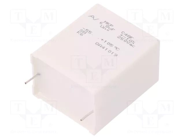 Capacitor: polypropylene; 6.8uF; 250VAC; Ioper.max: 11A; Ifsm: 259A KEMET C4AF1BU4680A12K