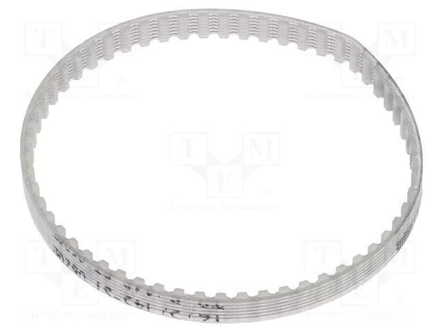 Timing belt; T2.5; W: 4mm; H: 1.3mm; Lw: 145mm; Tooth height: 0.7mm OPTIBELT T2.5-145-4-77ZA