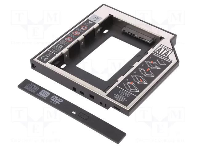 Hard discs housing: 2,5"; installation for CD/DVD drive slot DIGITUS DA-71109