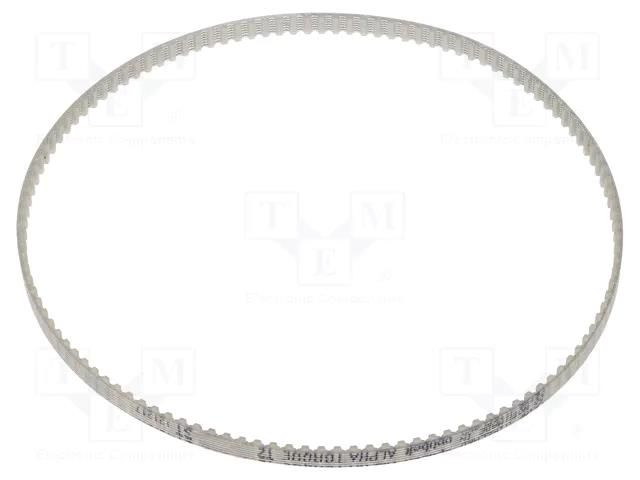 Timing belt; T2.5; W: 12mm; H: 1.3mm; Lw: 277.5mm; polyurethane OPTIBELT T2.5-277.5-12-77ZA