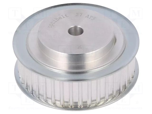 Belt pulley; AT5; W: 16mm; whell width: 27mm; Ø: 56.05mm; aluminium OPTIBELT 27-AT5-36-200ZA