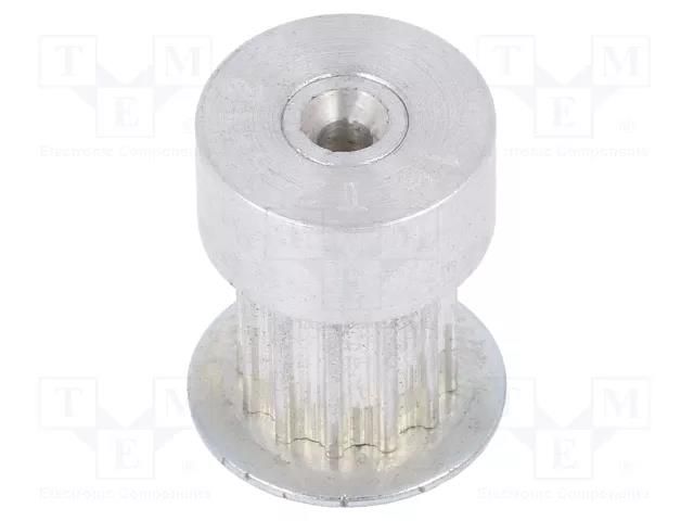 Belt pulley; T2.5; W: 4mm,6mm; whell width: 16mm; Ø: 9mm; aluminium OPTIBELT 16-T2.5-12-200ZA
