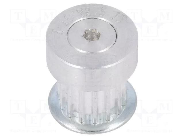 Belt pulley; T2.5; W: 4mm,6mm; whell width: 16mm; Ø: 11.4mm; metric OPTIBELT 16-T2.5-15-200ZA
