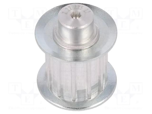 Belt pulley; AT5; W: 16mm; whell width: 27mm; Ø: 17.85mm; aluminium OPTIBELT 27-AT5-12-200ZA