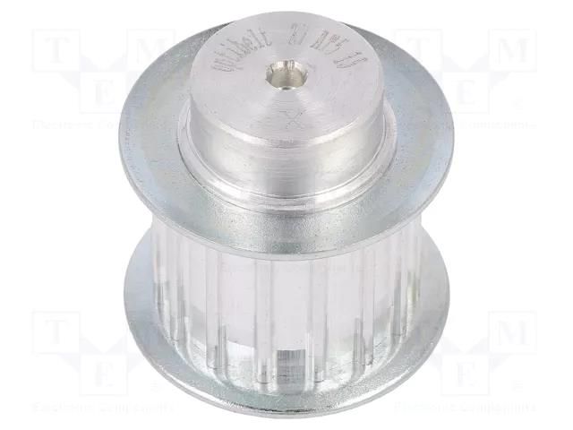 Belt pulley; AT5; W: 16mm; whell width: 27mm; Ø: 22.65mm; aluminium OPTIBELT 27-AT5-15-200ZA