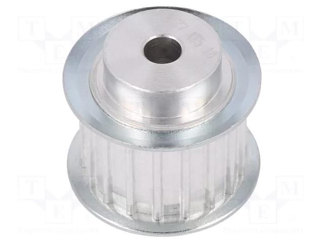 Belt pulley; AT5; W: 16mm; whell width: 27mm; Ø: 27.4mm; aluminium OPTIBELT 27-AT5-18-200ZA