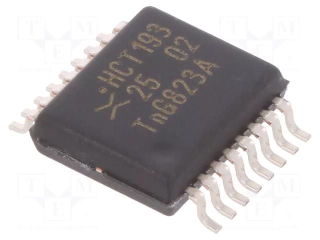 IC: digital; 4bit,binary up/down counter; CMOS,TTL; SMD; SSOP16 NEXPERIA 74HCT193DB.112