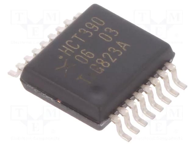 IC: digital; decade counter; Ch: 2; CMOS,TTL; SMD; SSOP16; HCT; tube NEXPERIA 74HCT390DB.112
