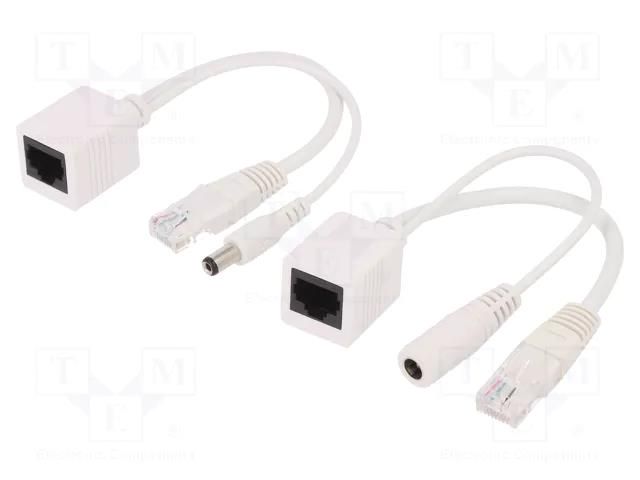 Passive PoE cable kit; PoE (PoE); white DIGITUS DN-95001