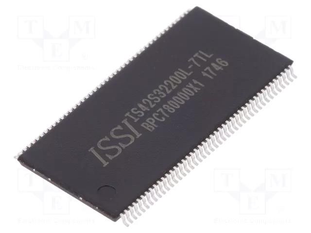 IC: DRAM memory; 64MbDRAM; 512kx32bitx4; 143MHz; 7ns; TSOP86 II ISSI IS42S32200L-7TL