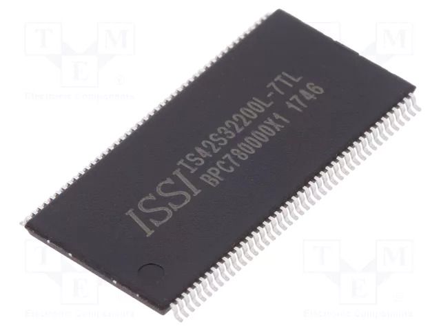 IC: DRAM memory; 64MbDRAM; 512kx32bitx4; 143MHz; 7ns; TSOP86 II ISSI IS42S32200L-7TL