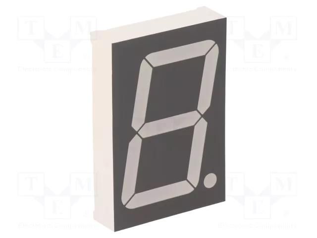 Display: LED; 7-segment; 45mm; 1.8"; No.char: 1; red; 30÷60mcd; anode FORYARD FYS-18011BUHR-21