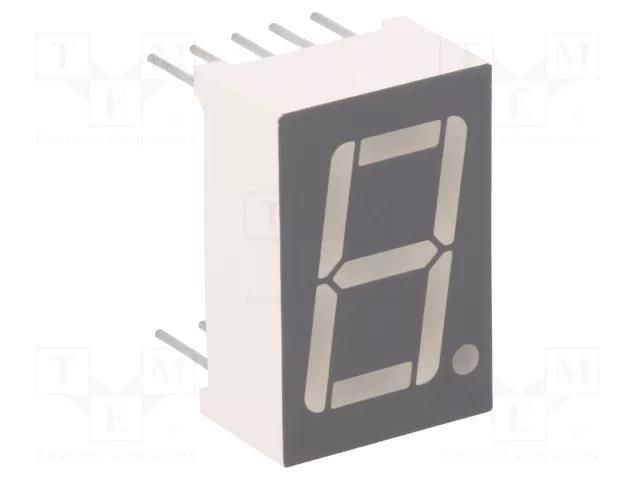 Display: LED; 7-segment; 14.2mm; 0.56"; No.char: 1; red; 30÷60mcd FORYARD FYS-5611AUHR-21