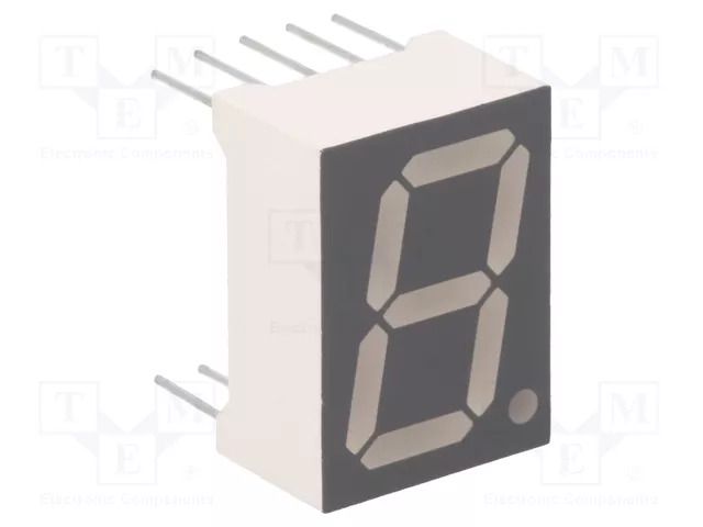 Display: LED; 7-segment; 14.2mm; 0.56"; No.char: 1; red; 30÷60mcd FORYARD FYS-5613BUHR-21